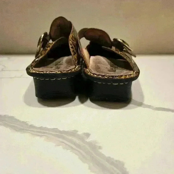 Alegria Limited Edition Safari Clogs Leopard Womens Size 7 - Picture 5 of 8